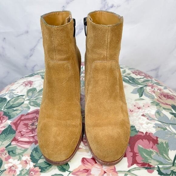 Via Spiga | Tan Suede Heel Booties | 7 - Picture 2 of 12